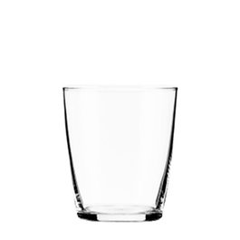 SUMMA BILBO Vaso de Vidrio Templado, 33 cl / 330 ml, 89 mm de Alto, Borde Grueso (Set de 12)