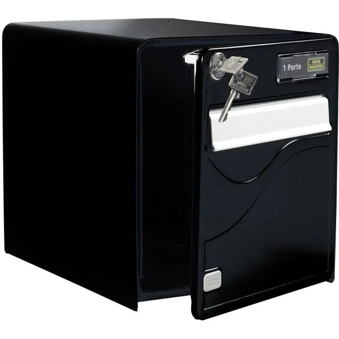 Burg-Wächter Buzón Baltic 1 Puerta - Acero Galvanizado - Apertura Lateral - Negro - Hecho en Francia - BUR3572010525851 Burg-Wächter Buzón Baltic 1 Puerta - Acero Galvanizado - Apertura Lateral - Negro - Hecho en Francia - BUR3572010525851