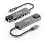 Equip Adaptador Multifunción USB-C 5 en 1 133489 con HDMI 4K, Gigabit LAN y 100W PD