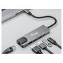 Equip Adaptador Multifunción USB-C 5 en 1 133489 con HDMI 4K, Gigabit LAN y 100W PD