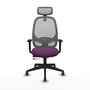 PIQUERAS Y CRESPO Silla de oficina Cilanco con mecanismo Sincro/Traslack, Morado y Gris