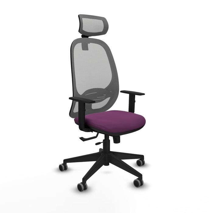 PIQUERAS Y CRESPO Silla de oficina Cilanco con mecanismo Sincro/Traslack, Morado y Gris PIQUERAS Y CRESPO Silla de oficina Cilanco con mecanismo Sincro/Traslack, Morado y Gris