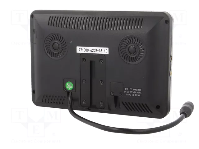 ACV Visualizador TFT de 7 pulgadas 800x480 Negro