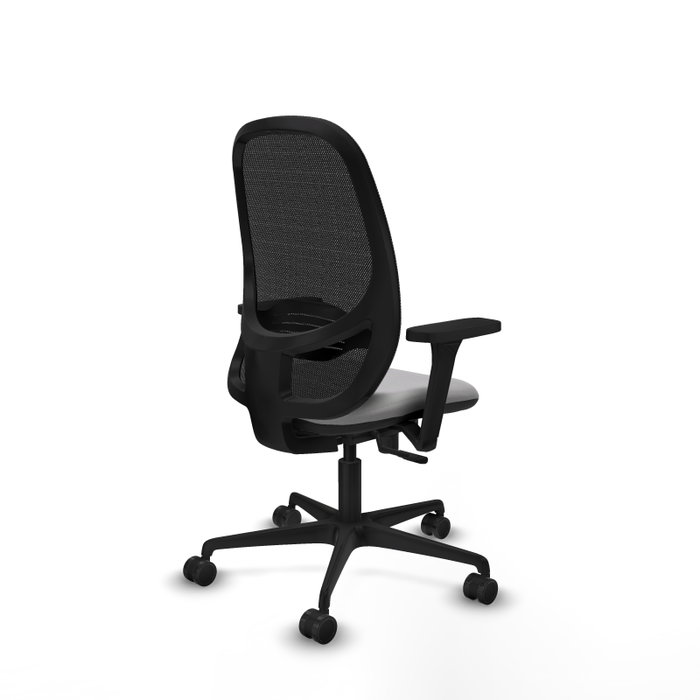 PIQUERAS Y CRESPO Silla de oficina Cilanco con mecanismo Sincro, Gris claro y Negro