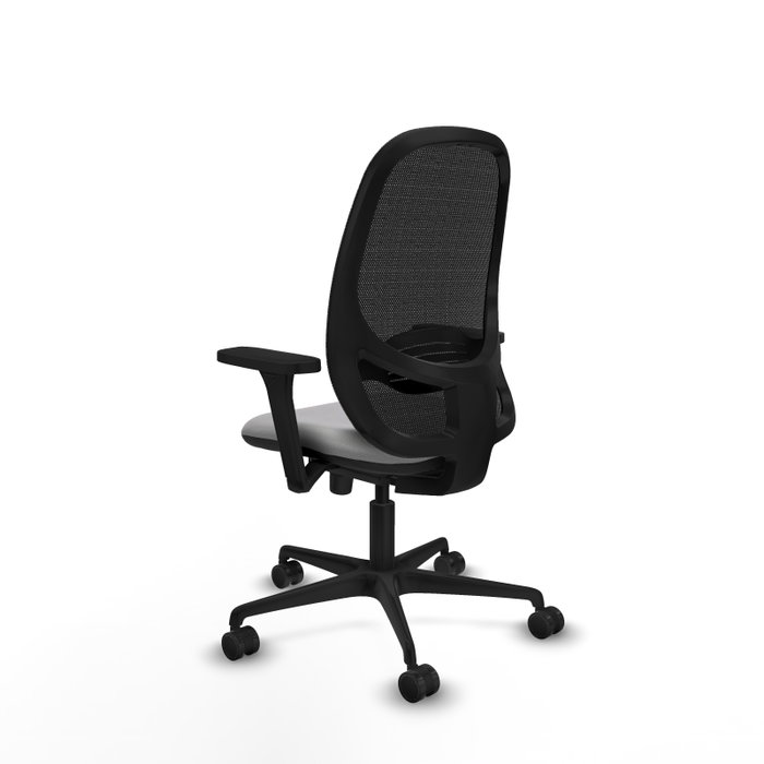 PIQUERAS Y CRESPO Silla de oficina Cilanco con mecanismo Sincro, Gris claro y Negro