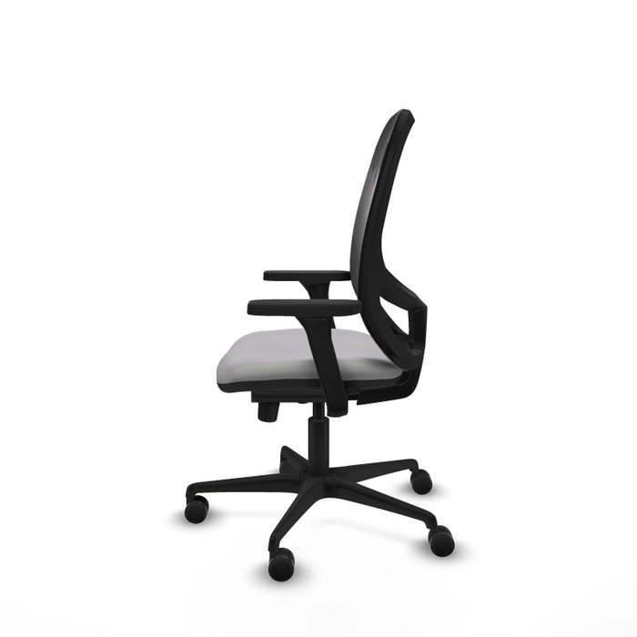 PIQUERAS Y CRESPO Silla de oficina Cilanco con mecanismo Sincro, Gris claro y Negro