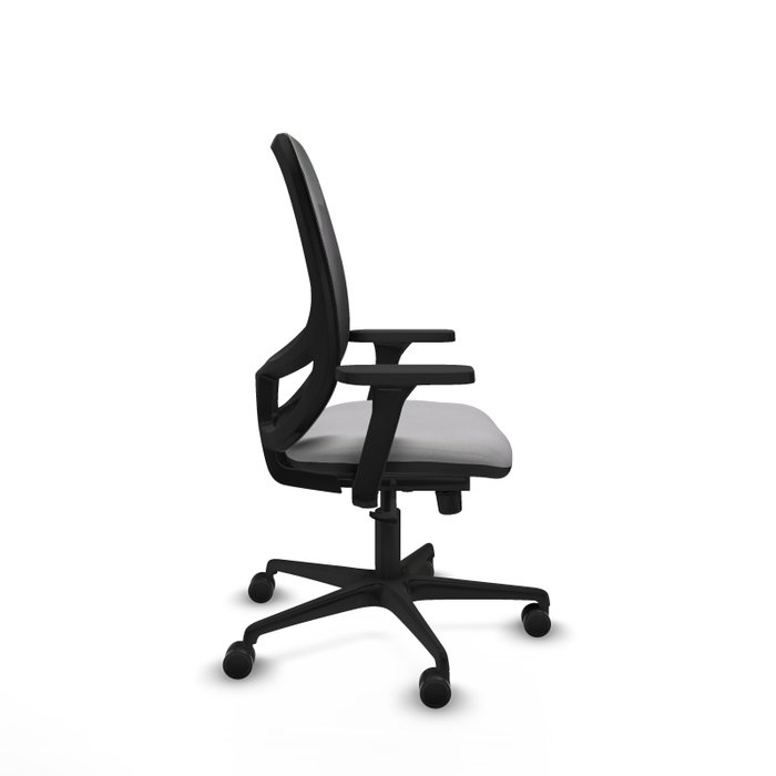 PIQUERAS Y CRESPO Silla de oficina Cilanco con mecanismo Sincro, Gris claro y Negro