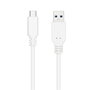 Nanocable Cable USB-C a USB-A 3.1 Gen2 10 Gbps 3A Blanco 0,5 m