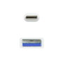 Nanocable Cable USB-C a USB-A 3.1 Gen2 10 Gbps 3A Blanco 0,5 m