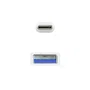 Nanocable Cable USB-C a USB-A 3.1 Gen 2, 0,5 m, Blanco
