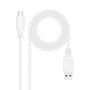 Nanocable Cable USB-C a USB-A 3.1 Gen 2, 0,5 m, Blanco