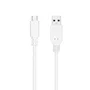 Nanocable Cable USB-C a USB-A 3.1 Gen 2, 0,5 m, Blanco