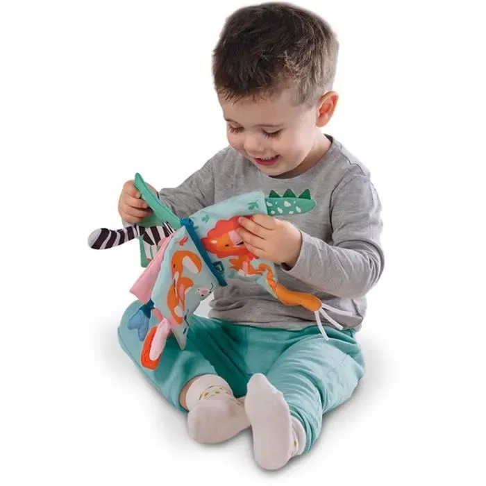 Ses Creative SES8710341131128 Libro de tela sensorial con colas de animales