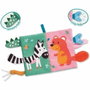 Ses Creative Libro de tela sensorial con colas de animales