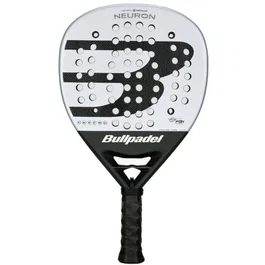 Pala de pÁdel bullpadel neuron 2025 (fede chingotto) blanca y negra
