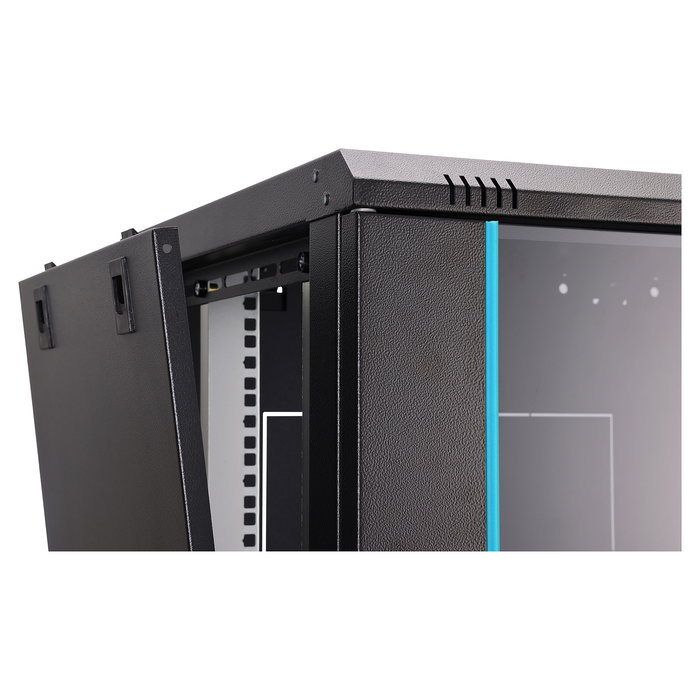 Digitus Caja de Rack Dynamic-N - Rack de Pared 16U (600x450x785 mm), Cristal Frontal, Con Rieles y Kit de Montaje