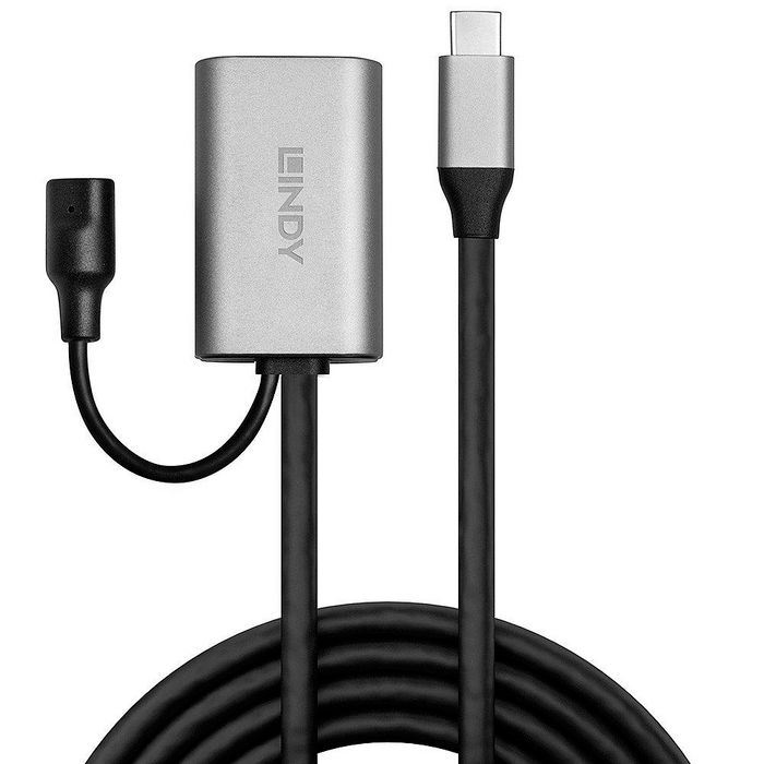 Lindy USB 3.2 Gen 1 Cable de Extensión Activo 5m Tipo C a Tipo A, Hasta 5 Gbps, Para Webcams, Smartphones, Compatible Thunderbolt 3/4 Lindy USB 3.2 Gen 1 Cable de Extensión Activo 5m Tipo C a Tipo A, Hasta 5 Gbps, Para Webcams, Smartphones, Compatible Thunderbolt 3/4