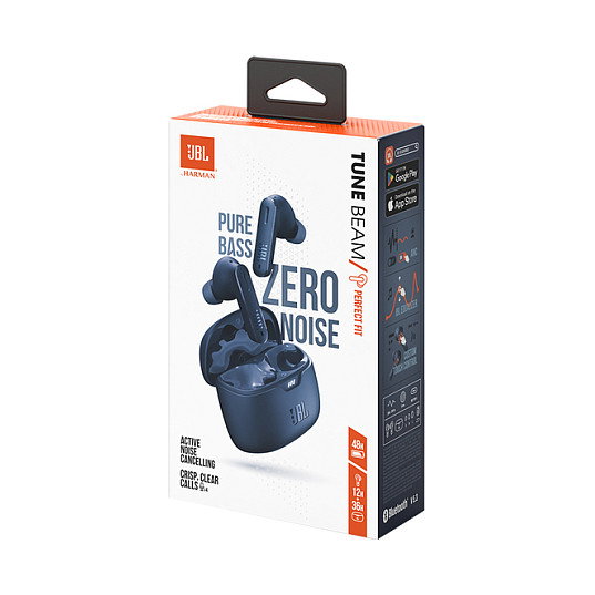 JBL Tune Beam Auriculares Inalámbricos In-Ear Bluetooth, Color Azul