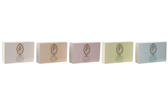 DKD Home Decor Set de Ambientadores Rahga de 3 Piezas con 2 Velas y 1 Mikado