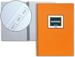 Miquelrius Cuaderno de vencimientos nº 96 cuarto natural 48 hojas