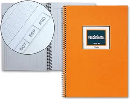 Miquelrius Cuaderno de Vencimientos Nº 96 Cuarto Natural 48 Hojas 102 g/m²