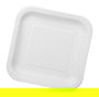 Algon Set 25 Platos Cartón Cuadrados para Soja 26 cm (15 Unidades)