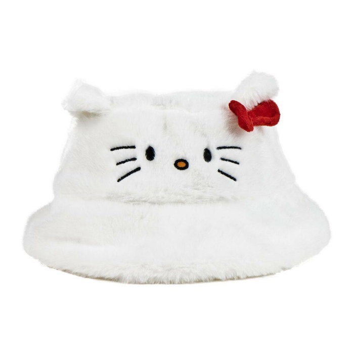 Cerdá Gorro Pescador Pelo Hello Kitty Blanco
