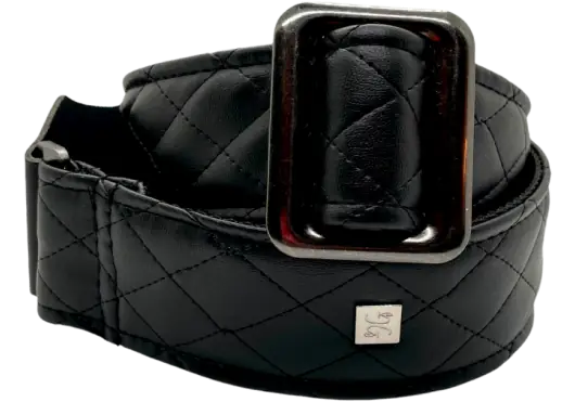 GETM Correa Guitarra/Bajo Caracas Black, Polipiel y Nailon, Ajustable hasta 165 cm, Color Negro