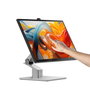 Alogic Clarity Pro Touch 27 UHD 4K Monitor con soporte plegable y USB-C 65W, Negro/Plata
