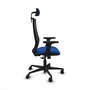 PIQUERAS Y CRESPO Silla de oficina Mardos con mecanismo Sincro Azul y Negro