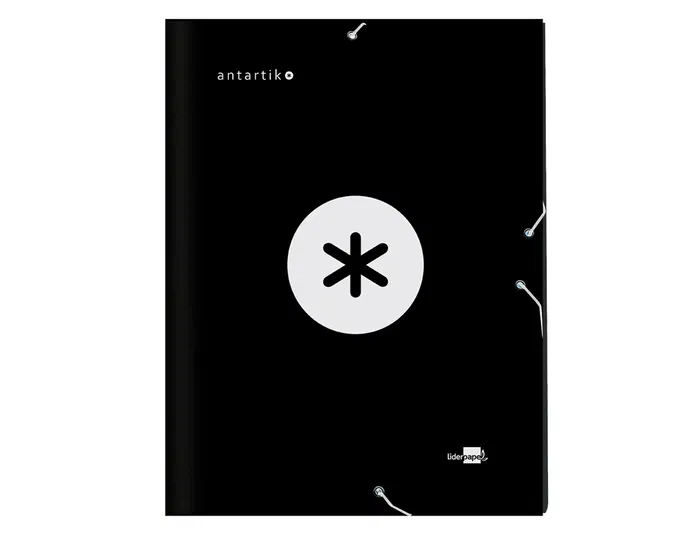 Antartik Carpeta Clasificadora A4 12 Departamentos Gomas Carton Forrado Color Negro Antartik Carpeta Clasificadora A4 12 Departamentos Gomas Carton Forrado Color Negro