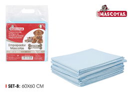Mct Mascotas Set 8 Empapador para Mascota 60 x 60 cm (24 Unidades)