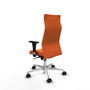 PIQUERAS Y CRESPO Sillón Albacete Naranja con Mecanismo Sincro y Base de Aluminio
