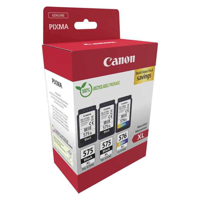 Canon Multipack de Cartuchos de Tinta PG-575XL/CL-576XL Original Alto Rendimiento (XL) Canon Multipack de Cartuchos de Tinta PG-575XL/CL-576XL Original Alto Rendimiento (XL)