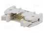 HARTING Conector IDC SEK de 10 pines recto, macho, THT, gris