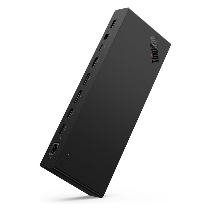 Lenovo ThinkPad Thunderbolt 4 Smart Dock G2 7500 - Puerto Docking con 100W PD, HDMI 2.1, DP 1.4, Ethernet 2.5Gb/s, 4 Monitores - Negro