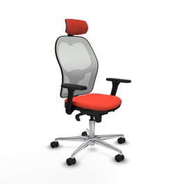 PIQUERAS Y CRESPO Silla de oficina Jorquera Naranja y Blanco
