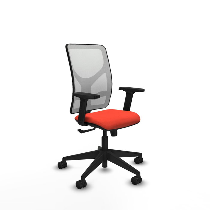 PIQUERAS Y CRESPO Silla de oficina Motilla con mecanismo Sincro, Naranja oscuro y Blanco PIQUERAS Y CRESPO Silla de oficina Motilla con mecanismo Sincro, Naranja oscuro y Blanco