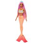 Barbie Muñeca Sirena Cabello Fantasía Rosa Hrr05