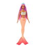 Barbie Muñeca Sirena Cabello Fantasía Rosa Hrr05