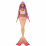 Barbie Muñeca Sirena con Cabello Fantasía Rosa
