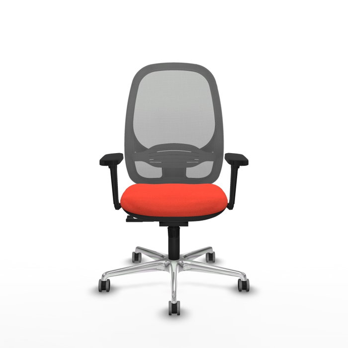 PIQUERAS Y CRESPO Silla de oficina Cilanco con mecanismo Sincro, Naranja oscuro y Gris PIQUERAS Y CRESPO Silla de oficina Cilanco con mecanismo Sincro, Naranja oscuro y Gris