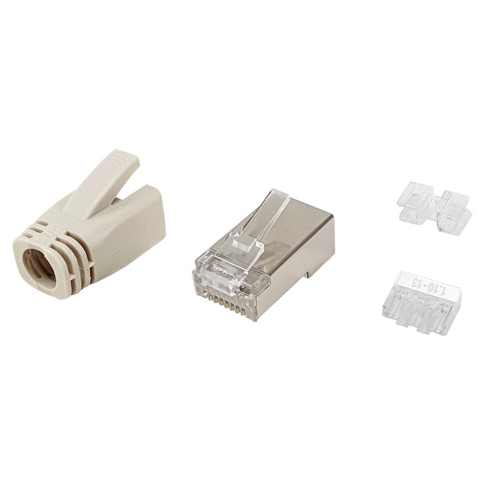 Equip Kit de 100 conectores RJ45 blindados Cat 6A Equip Kit de 100 conectores RJ45 blindados Cat 6A