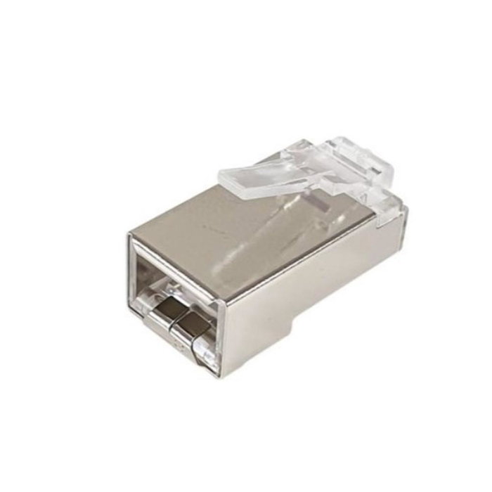 Equip 121182 Conectores RJ45 Cat 6A Blindados para Cable Ethernet, 100 Unidades, Chapados en Oro