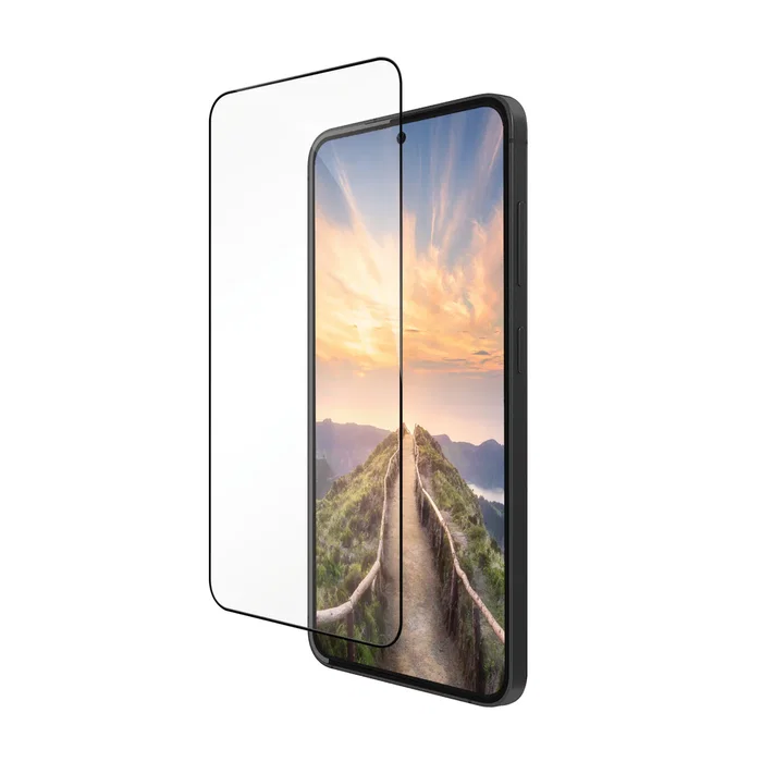 Dbramante1928 Eco-Shield Protector de Pantalla para Samsung Galaxy S25, Negro Transparente, Tamaño 15.8 cm (6.2"), Material rPET Reciclado, 1 Unidad