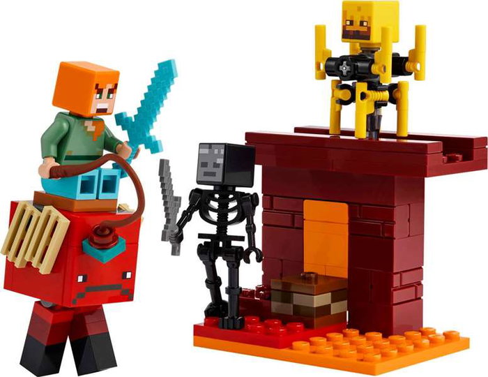 LEGO Minecraft Juego de construcción Set La Batalla de Lava del Inframundo 21118