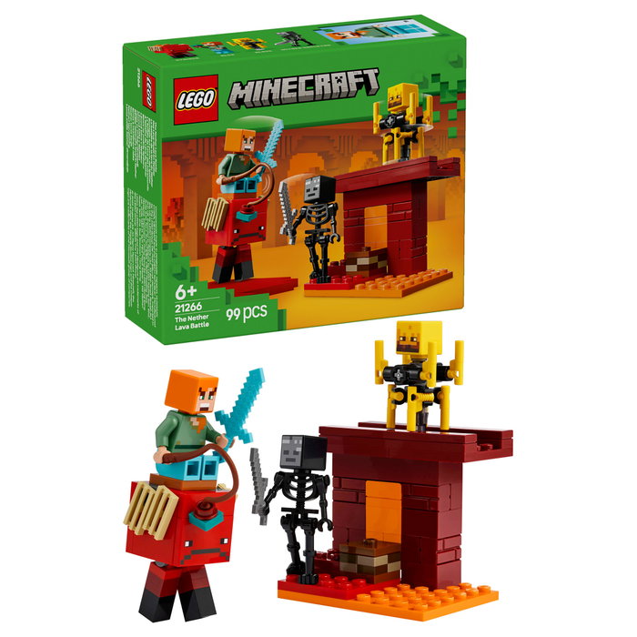 LEGO Minecraft La Batalla de Lava del Inframundo 21266
