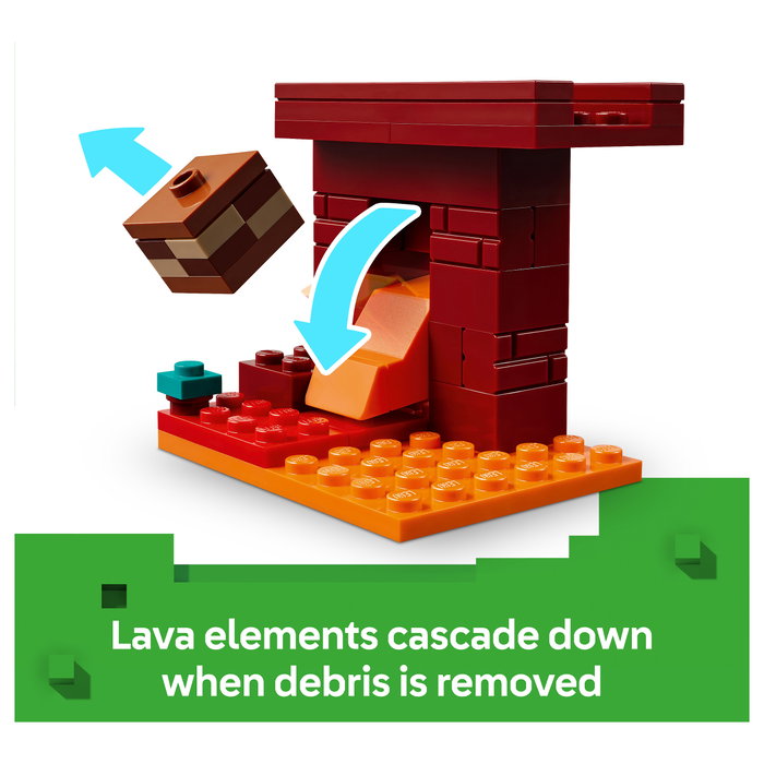 LEGO Minecraft La Batalla de Lava del Inframundo 21266