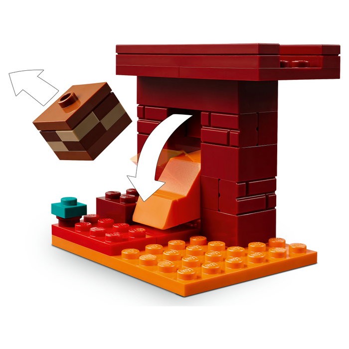 LEGO Minecraft La Batalla de Lava del Inframundo 21266