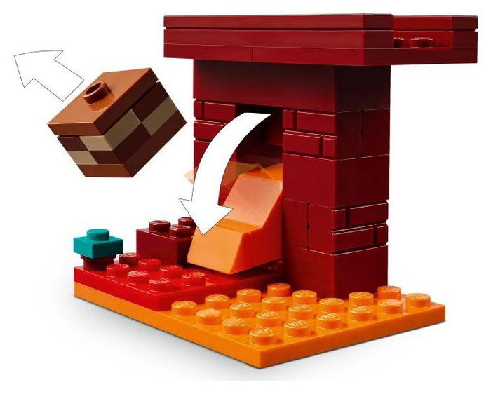 LEGO Minecraft La Batalla de Lava del Inframundo 21266